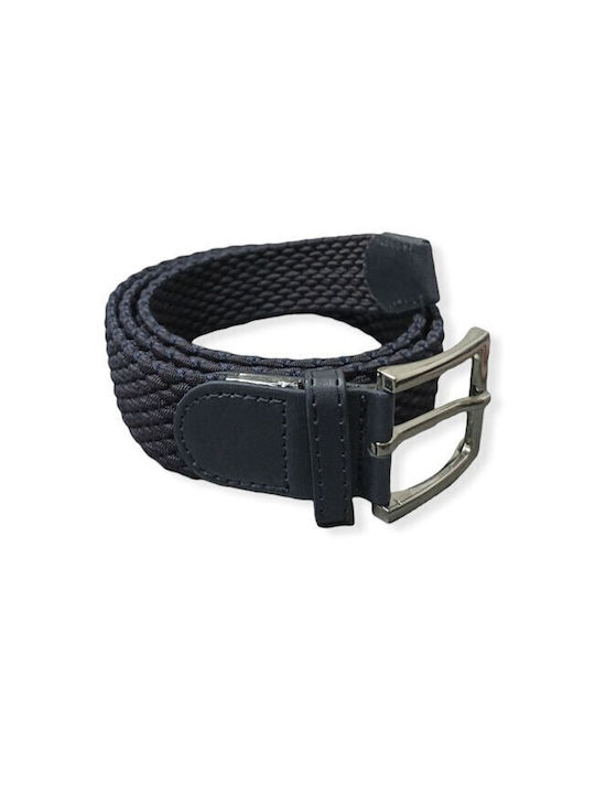 Berrak Men's Knitted Elastic Belt Navy Blue