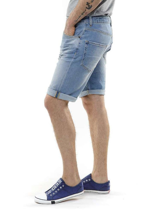 Devergo Herrenshorts Jeans Blau