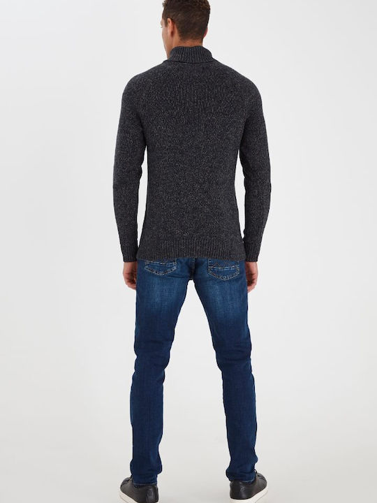 Blend Men's Long Sleeve Sweater Turtleneck Navy Blue