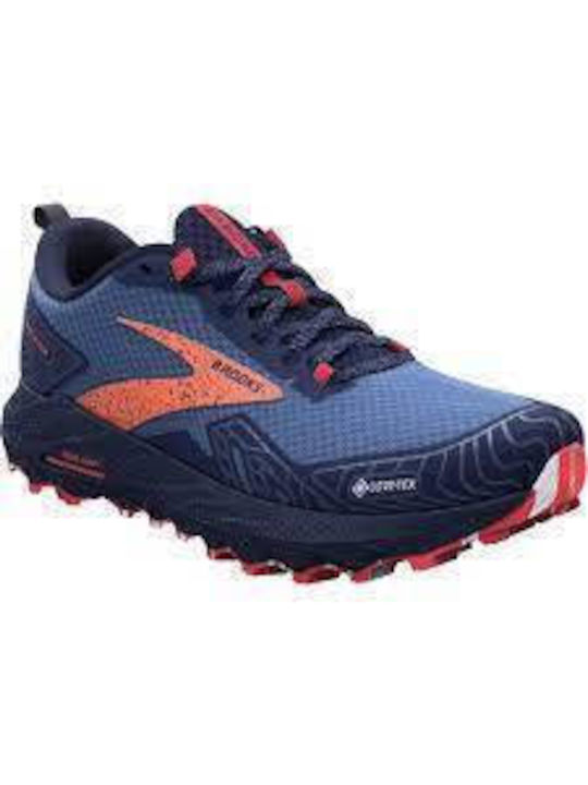 Brooks Cascadia 17 Damen Sportschuhe Trail Running Blau Wasserdicht mit Gore-Tex Membran