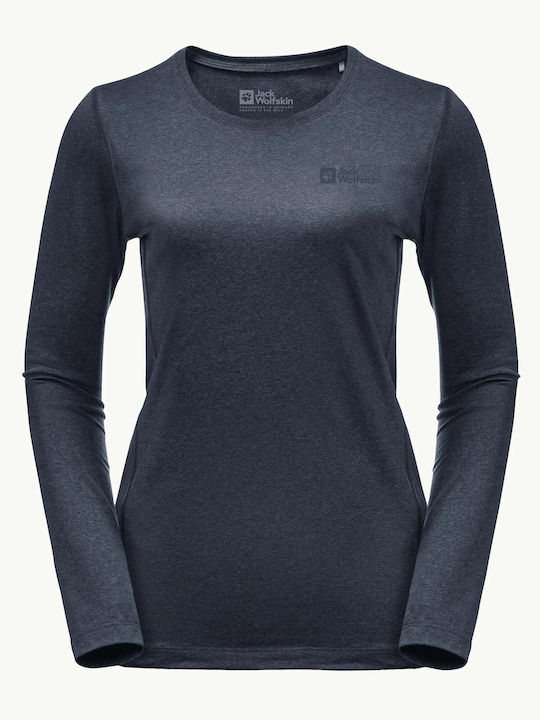 Jack Wolfskin Sky Thermal Женска термо дълги ръкавици Син