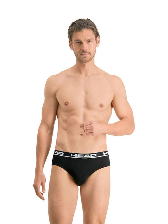 Herren Slips Schwarz 2Packung