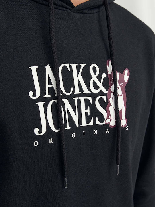 Jack & Jones Men's Sweatshirt with Hood Black