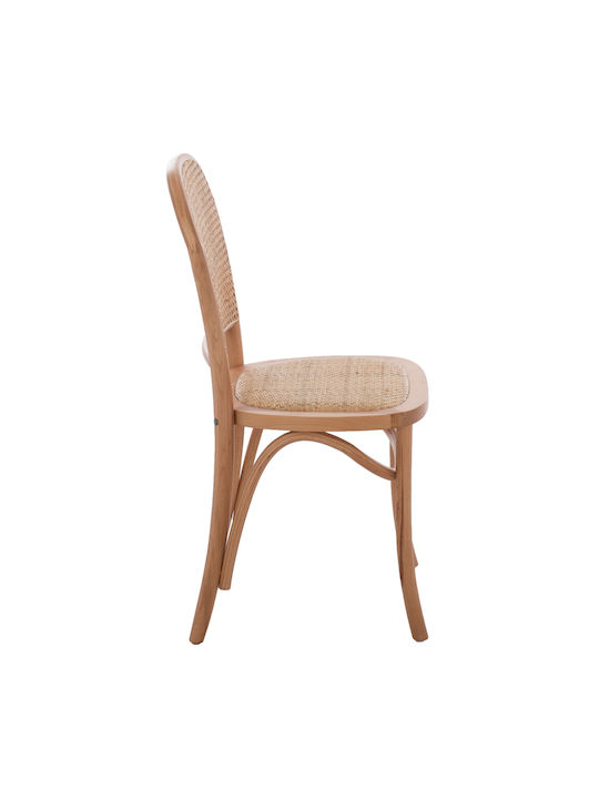 Cafe Wooden Chair Beige 45x48x88cm