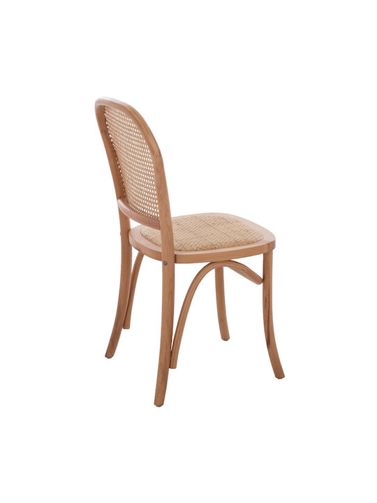 Cafe Wooden Chair Beige 45x48x88cm