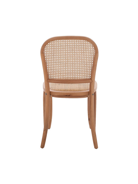 Cafe Wooden Chair Beige 45x48x88cm