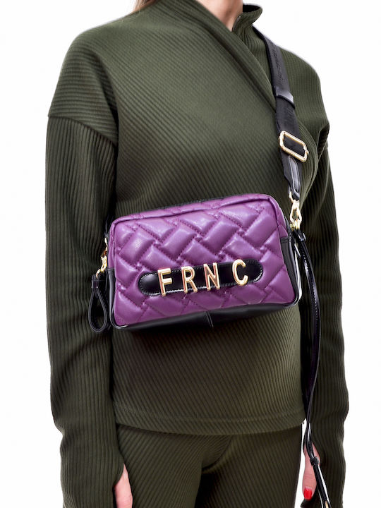 FRNC Din piele Geantă de damă Crossbody Violet