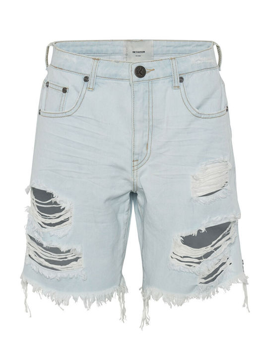 Damen Bermuda Jean Hellblau