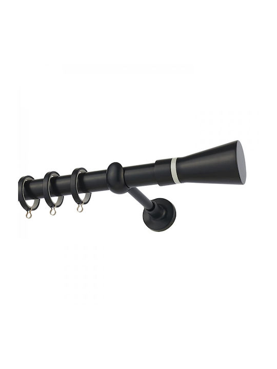 Zogometal Metallic Curtain Pole Double with Rail Φ25mm 240cm Gray