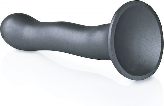Shots Ultra Soft Glass Dildo with Balls and Suction Cup Gray 17cm