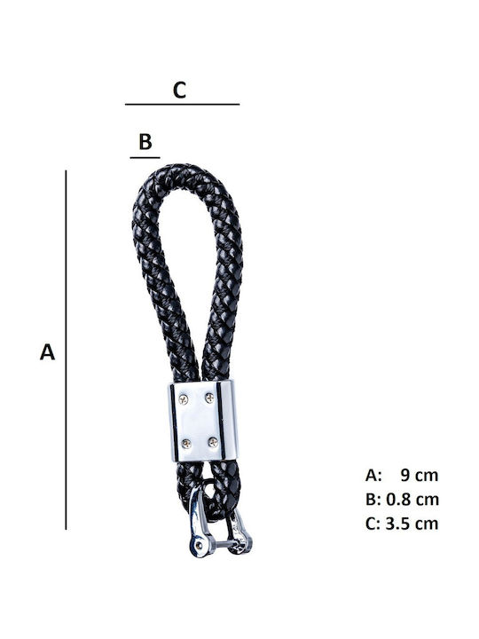 Handmade Black Keychain