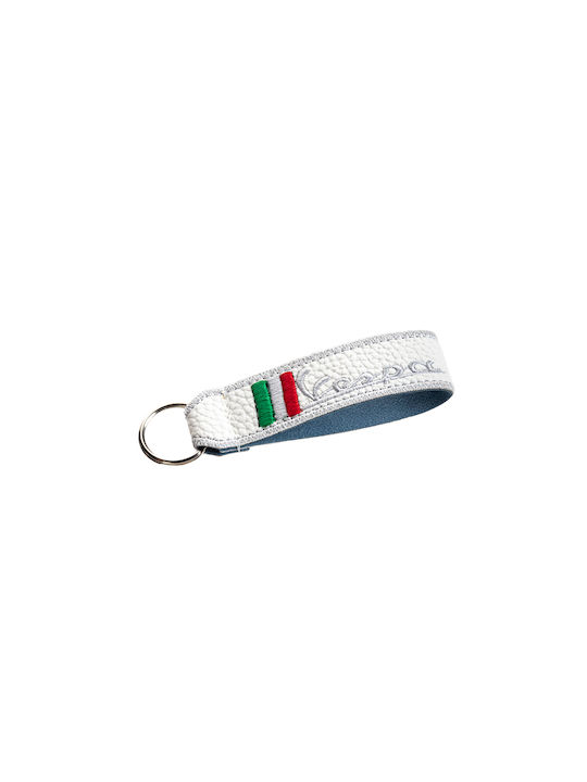 Piaggio Keychain Tesatura Alb