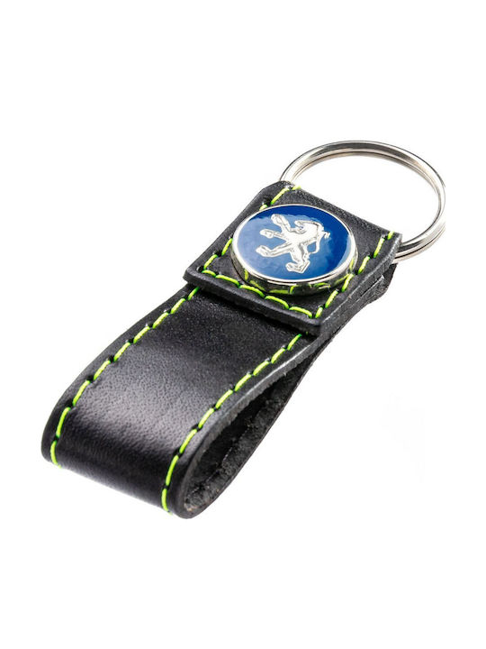 OE PSA Leder Schlüsselanhänger Blau