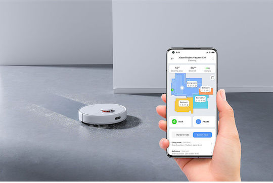 Xiaomi X10 Robot Vacuum Cleaner with Laser Mapping & 4000Pa Suction Power White