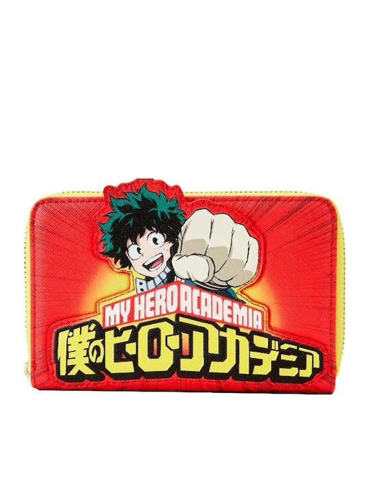 Loungefly Kinder Geldbörse Münzfach mit Reißverschluss My Hero Academia Izuku Punch Reißverschluss Rundum