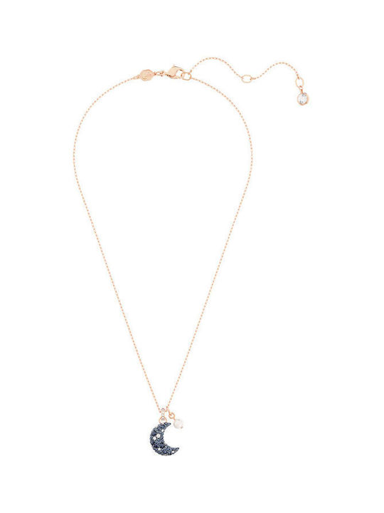 Swarovski Necklace with Pink Gold Plating