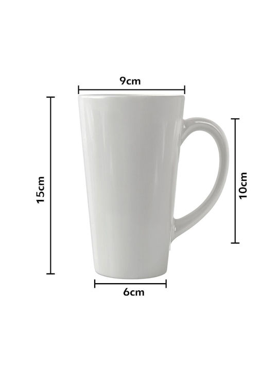 Koupakoupa I Love Ceramic Cup White 450ml