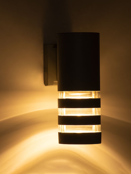 GloboStar Orion Wall-Mounted Outdoor Spot GU10 IP65 9x15x23.2cm