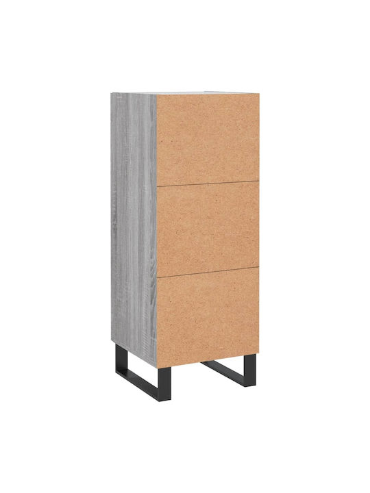 Cabinet Storage Made of Metal & Wood L34.5xW34xH90cm