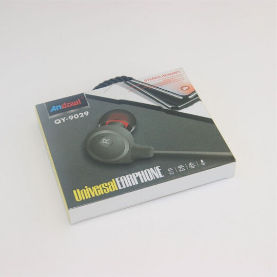 Andowl QY-9029 In-ear Handsfree with 3.5mm Connector Black