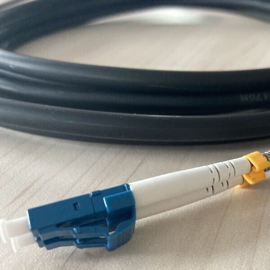 Masterlan Καλώδιο Οπτικής Ίνας LC/UPC-LC/UPC εξωτερικού χώρου 10m Μαύρο