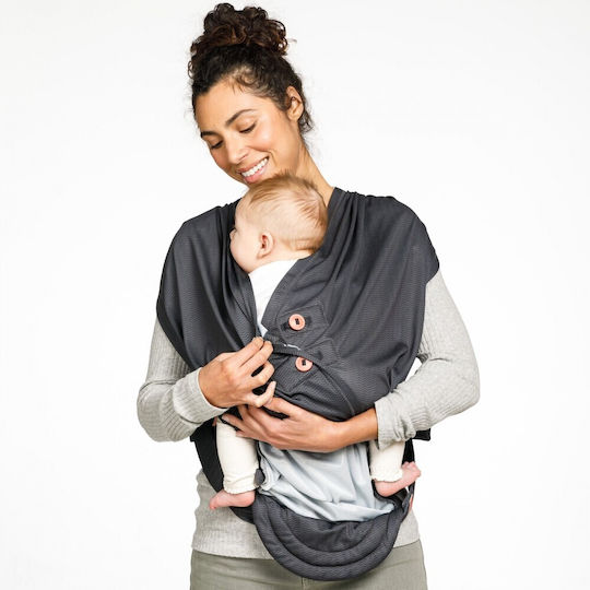Infantino Wrap Carrier Hug & Cuddle Adjustable Hybrid Gray with Maximum Weight 12kg