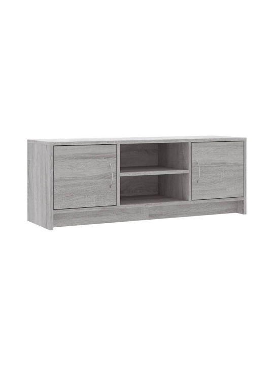 TV Stand Wooden Grey Sonoma L102xW30xH37.5cm