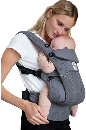 Ergobaby Klassischer Tragesack Omni Breeze Graphite Grey mit Maximalgewicht 20kg BCZ360PGRAPH