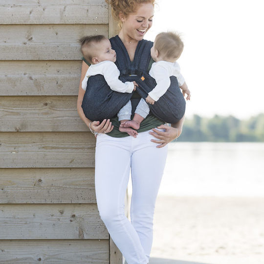 Mini Monkey Wrap Carrier Twin Black