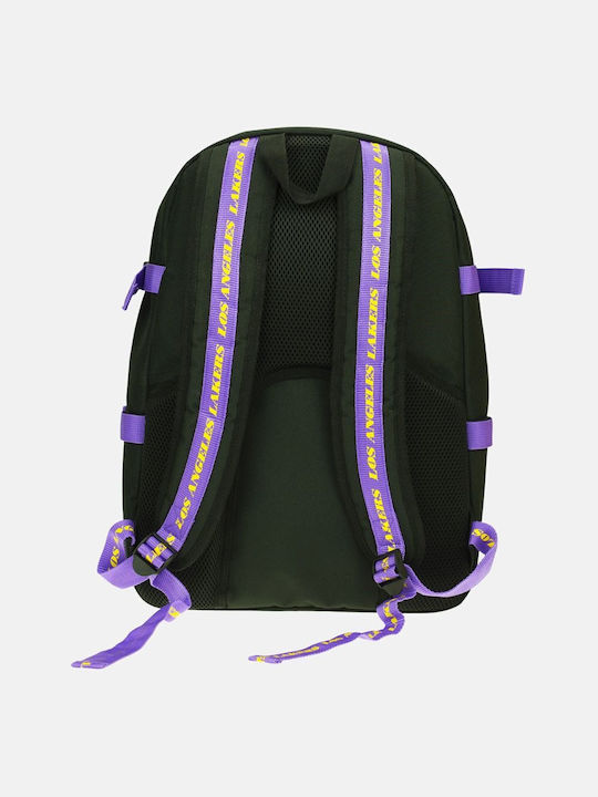 Back Me Up NBA Los Angeles Lakers School Bag Backpack Elementary, Elementary Multicolour with Water Bottle Holder 20Liters