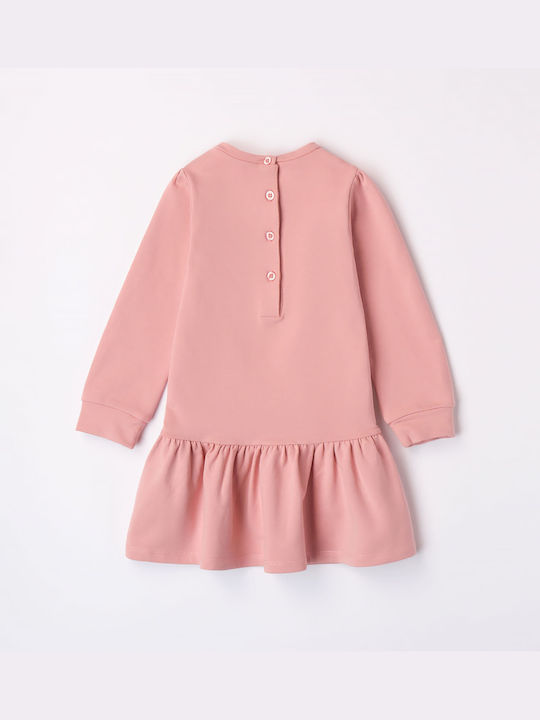 iDO Kids Dress Long Sleeve Pink