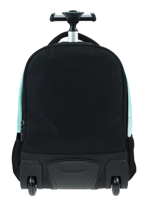 Maui & Sons Sharkman School Bag Trolley Elementary, Elementary Blue with Water Bottle Holder 30Liters