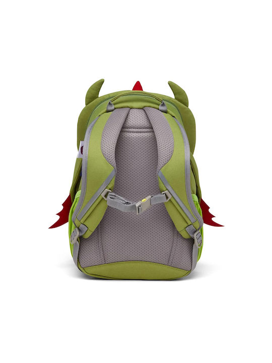 Affenzahn Dragon School Bag Backpack Kindergarten Green with Water Bottle Holder 8Liters