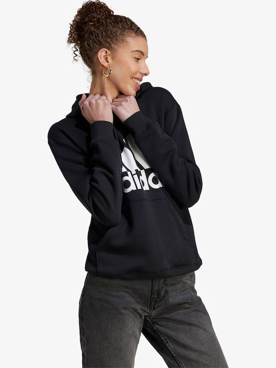 Essentials Damen Sweatshirt Kapuzen Schwarz