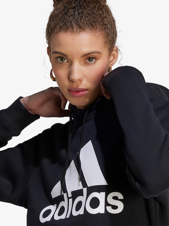 Essentials Damen Sweatshirt Kapuzen Schwarz