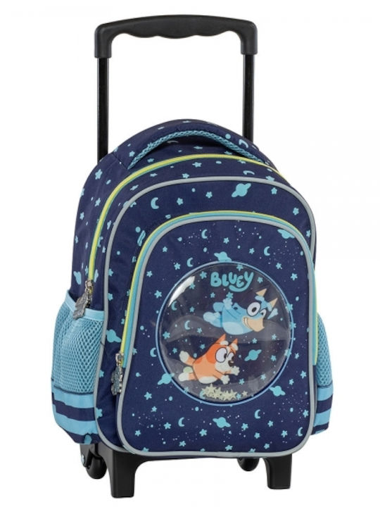 Graffiti Bluey School Bag Backpack Elementary, Elementary in Blue color