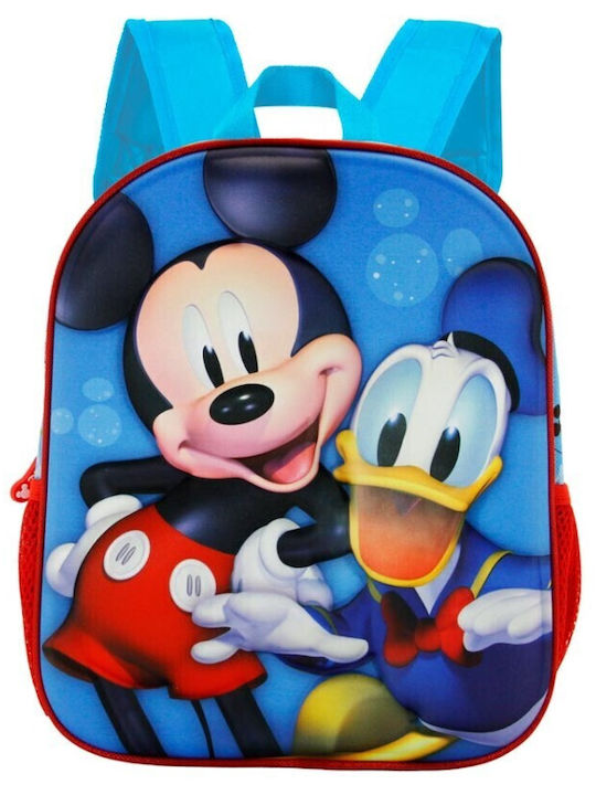 Mickey Mouse Clubhouse Σχολική Τσάντα Πλάτης Νηπιαγωγείου σε Γαλάζιο χρώμα