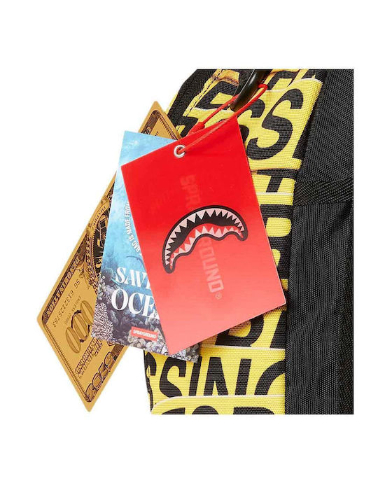 Sprayground DLXSR School Bag Backpack Junior High-High School Yellow with Water Bottle Holder