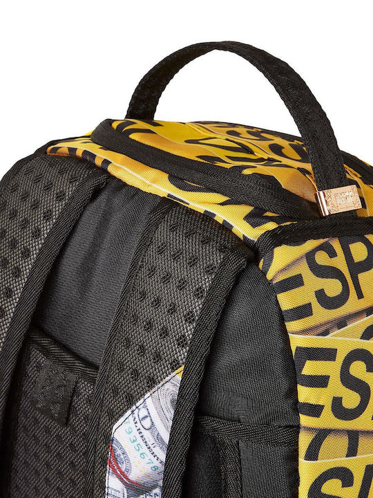 Sprayground DLXSR School Bag Backpack Junior High-High School Yellow with Water Bottle Holder
