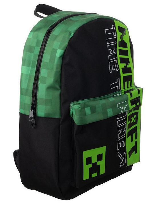 Bioworld L-1082-BP8UP0MNC Minecraft Zeit zum Abbauen Schulranzen Rucksack Grundschule Grün