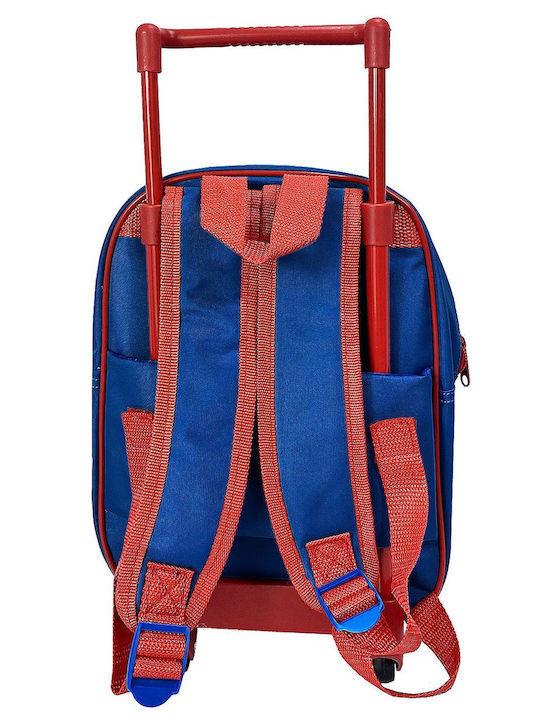 Spiderman School Bag Trolley Elementary, Elementary in Blue color