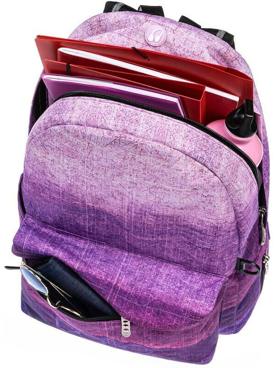 Polo Original Scarf 2022 School Backpack Junior High-High School With Water Bottle Holder Degrade Black 20L 30 X 21 X 42cm 2022