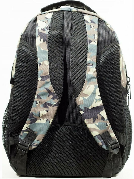Maui & Sons Schulranzen Rucksack Junior High-High School Schwarz mit Flaschenhalter 23Liter