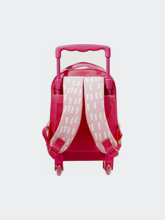 Back Me Up School Bag Trolley Kindergarten Pink with Water Bottle Holder 12Liters