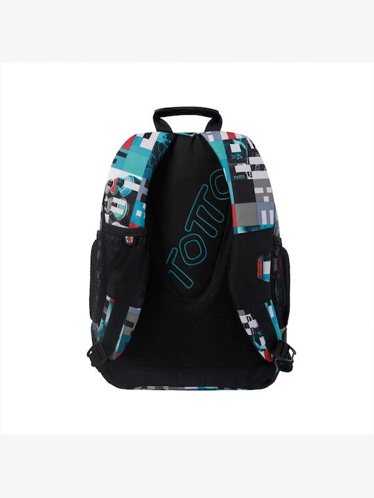 Totto Morral Rayol 1CJ Σχολική Τσάντα Πλάτης Δημοτικού Πολύχρωμη με Θήκη για Παγούρι 25lt