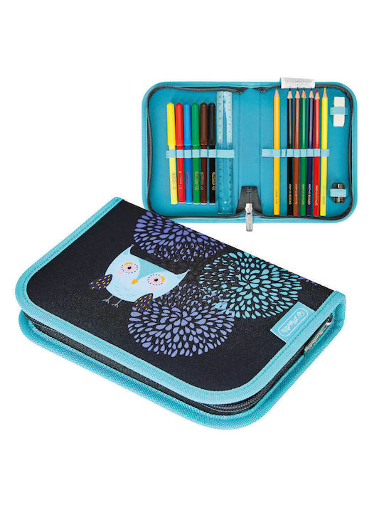 Herlitz FiloLight Plus Flower Owl 4 in 1 School Backpack for Elementary Turquoise with Water Bottle Holder 16 Litres 2026