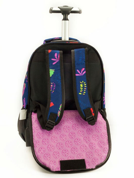 Maui & Sons School Bag Trolley Elementary, Elementary Blue with Water Bottle Holder