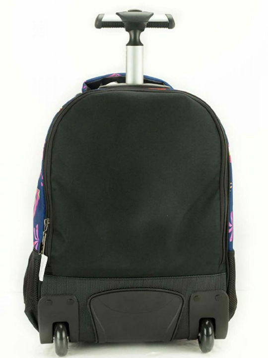 Maui & Sons School Bag Trolley Elementary, Elementary Blue with Water Bottle Holder