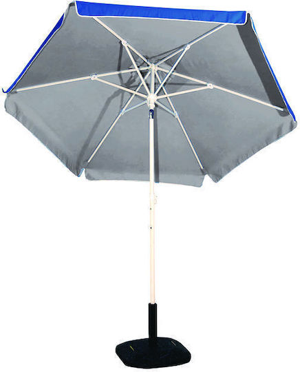 Campus Folding Beach Umbrella Diameter 2m with UV Protection and Air Vent Silver Coating