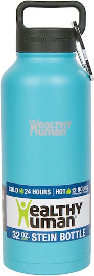 Healthy Human Stein Bottle Recyclable Thermos Bottle Stainless Steel BPA Free 946ml Glacier